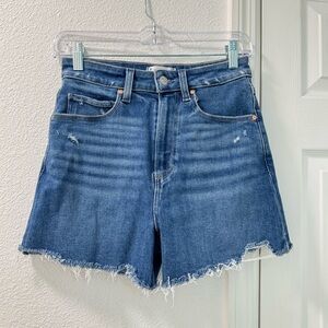 Paige Dani short high waist size 26 medium blue wash denim